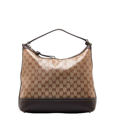 borsa gucci modello 336650 002404|Gucci GG crystal Brown Cloth ref.1405854 .